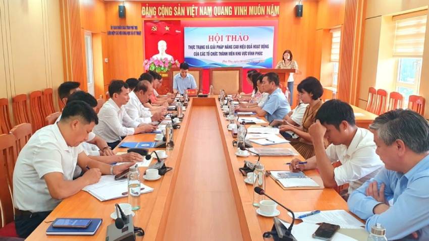 Hội thảo: Thực trạng và giải pháp nâng cao hiệu quả hoạt động của các tổ chức thành viên khu vực Vĩnh Phúc, Hòa Bình