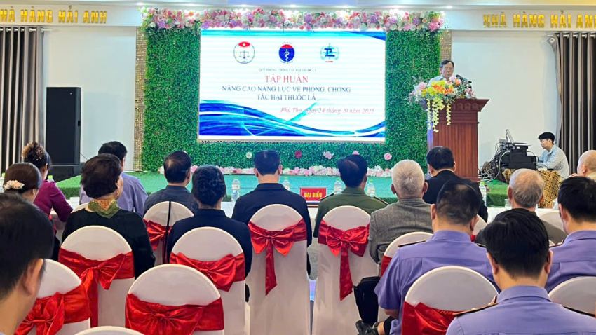 Tập huấn nâng cao năng lực về phòng, chống tác hại của thuốc lá