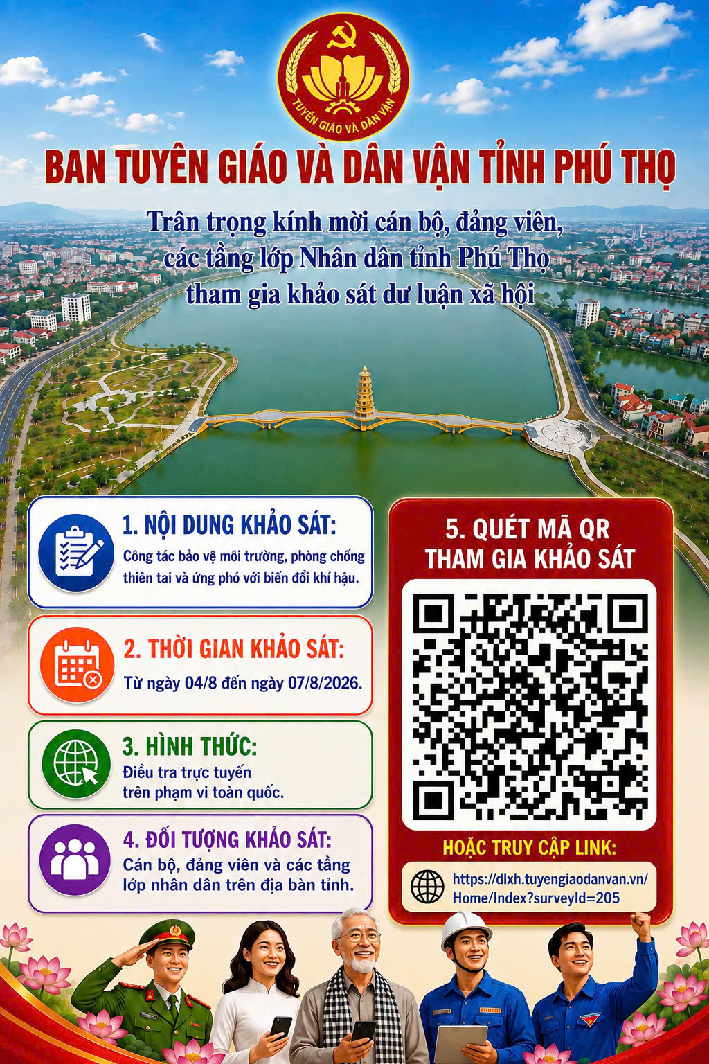 ĐIỀU TRA DƯ LUẬN XÃ HỘI CÔNG TÁC BẢO VỆ MÔI TRƯỜNG, PHÒNG CHỐNG THIÊN TAI VÀ ỨNG PHÓ BIẾN ĐỔI KHÍ HẬU THỜI GIAN QUA