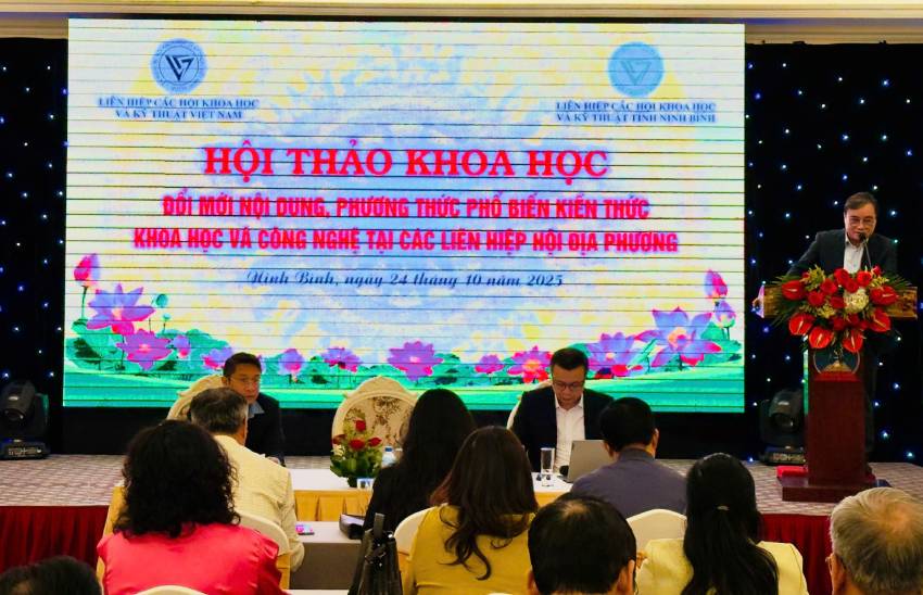 Hội thảo “Đổi mới nội dung, phương thức Phổ biến kiến thức Khoa học công nghệ tại các Liên hiệp Hội địa phương"